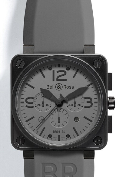 Bell & Ross Aviation BR 01-94 Commando Black PVD Steel replica watch